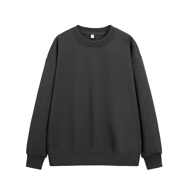 Unisex Oversize Rundhals-Sweatshirt aus schwerer Baumwollmischung mit geripptem Saum und Raglanärmeln Drune