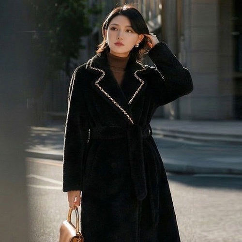 Damen Eleganter und warmer Überziehmantel Drune