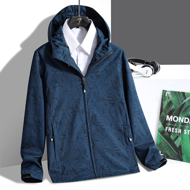 Herren Sportliche Übergangsjacke mit floralem Muster Drune