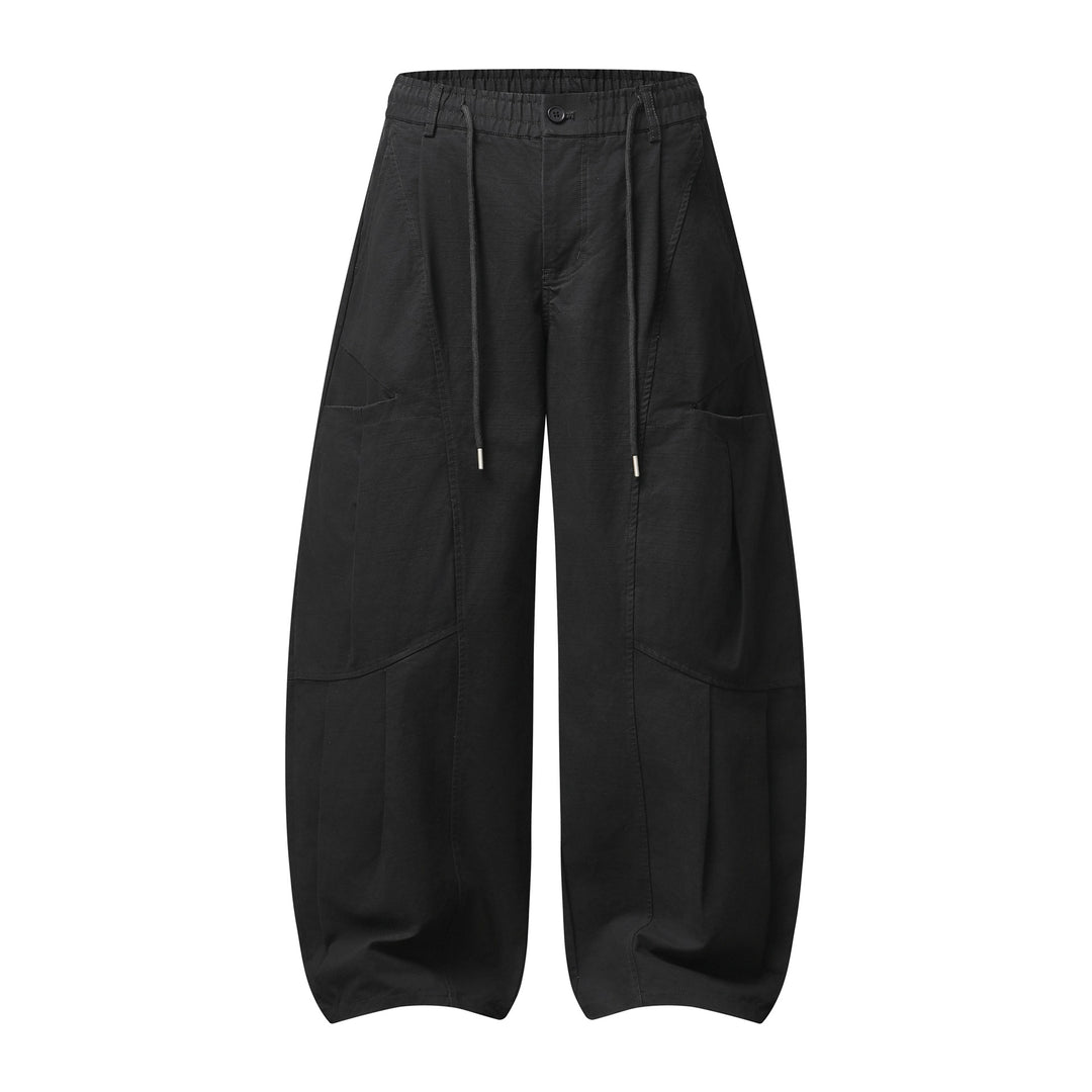 Damen Weite Cargo-Culotte mit elastischem Bund und großen Pattentaschen Drune