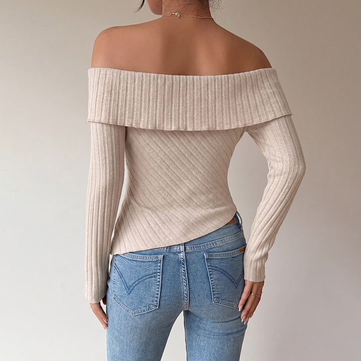 Damen Off-Shoulder Langarmoberteil Drune