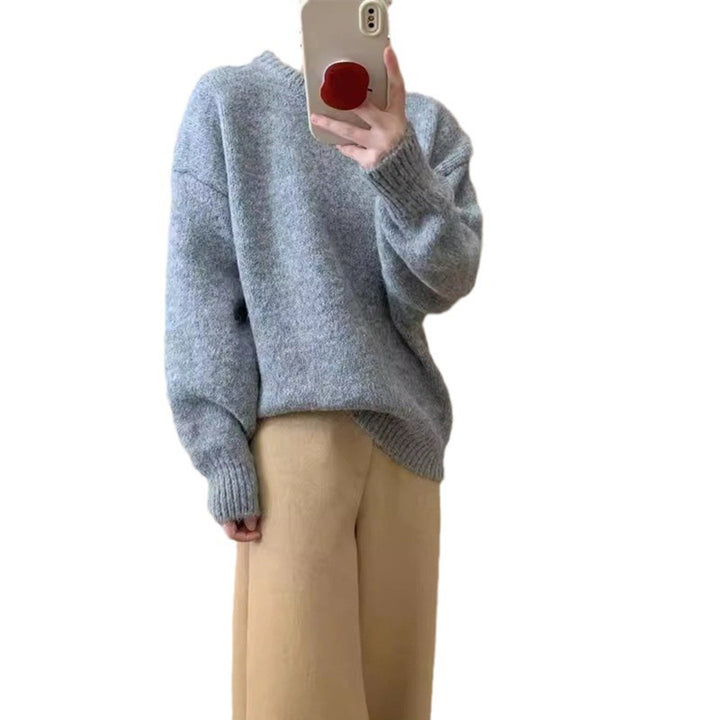 Damen Fluffiger Oversized Pullover aus weichem Strick Drune