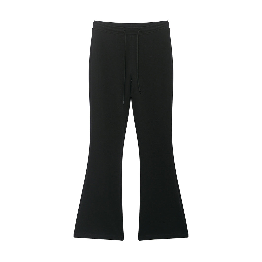 Damen Highwaist Schlaghose aus weichem Sweat mit Tunnelzug Drune