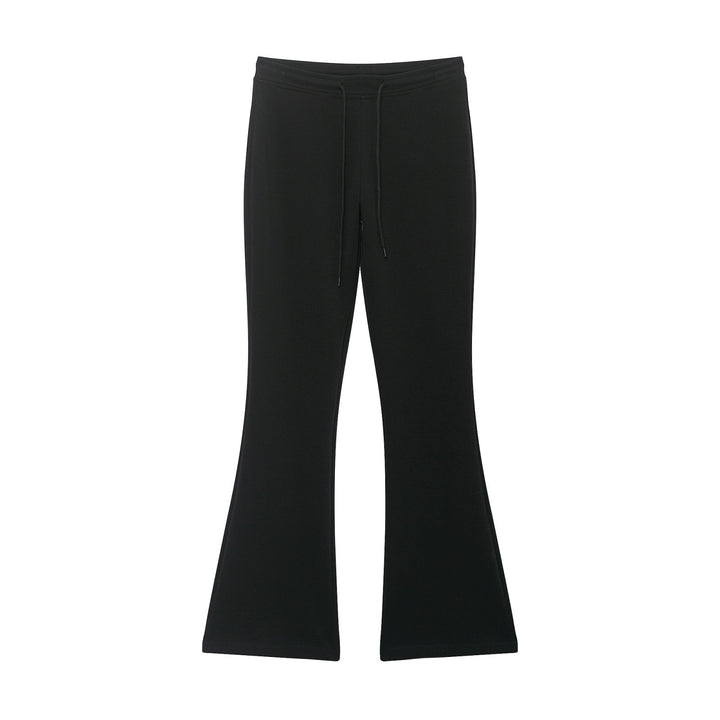 Damen Highwaist Schlaghose aus weichem Sweat mit Tunnelzug Drune