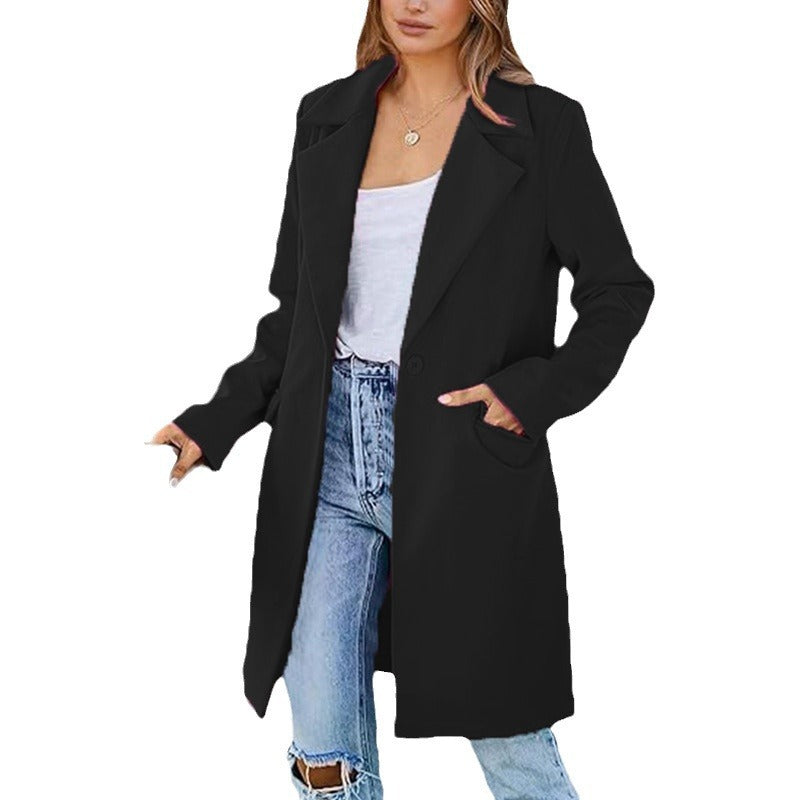 Damen Eleganter Freizeitmantel Drune