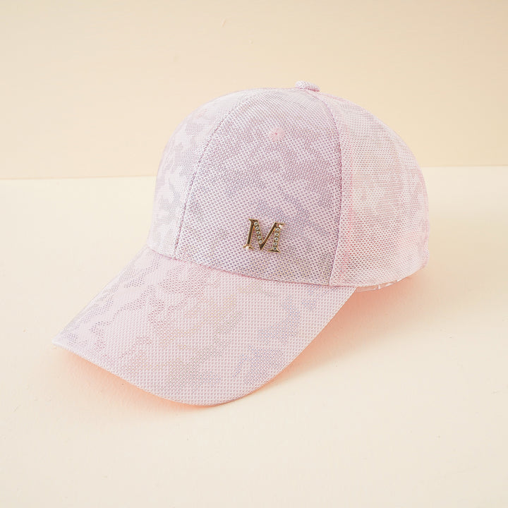 Damen modische Baseball-Cap mit stilvollem Mesh-Design und Glitzer-Applikation Drune