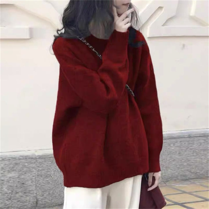 Damen lässiger Pullover im Oversized-Stil Drune