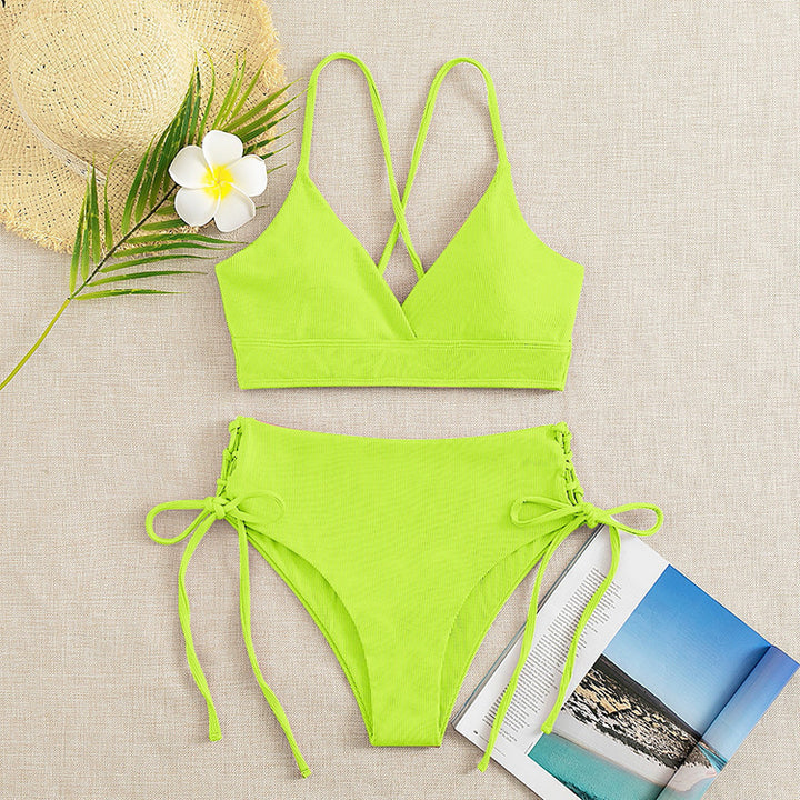 Damen Triangel-Bikini mit raffinierten Kordeldetails Drune