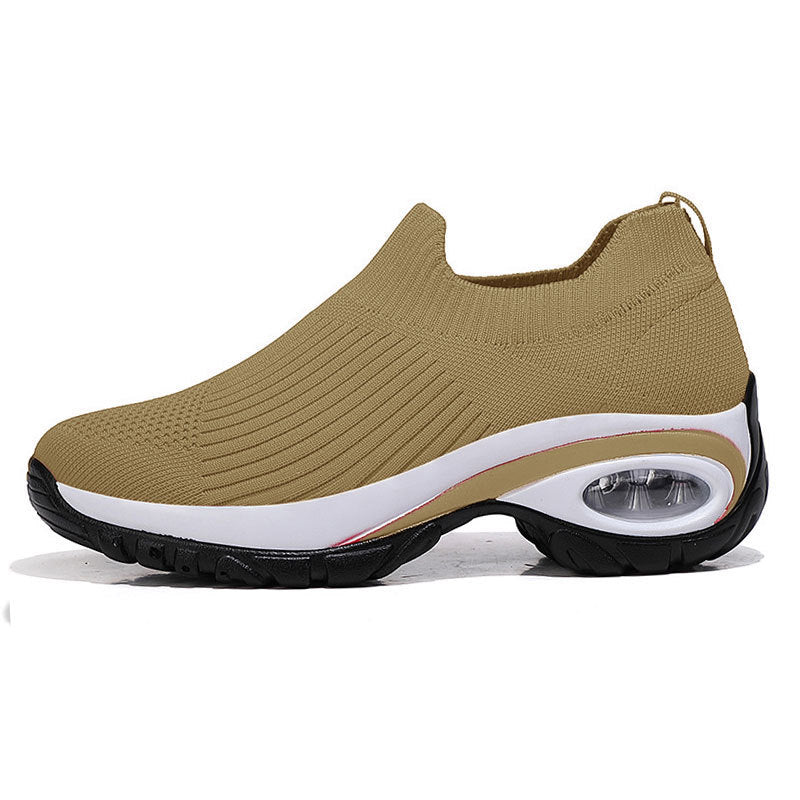 Damen Strick-Sockensneaker mit Luftpolster-Keilsohle Drune