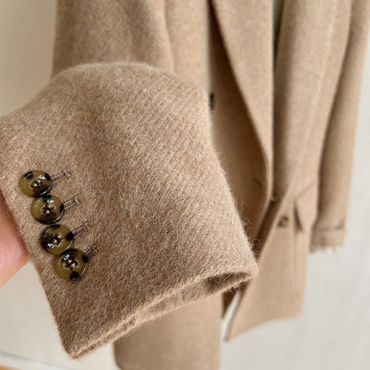 Damen Modischer Wollblazer mit elegantem Schnitt Drune
