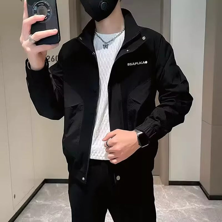 Herren modische Übergangsjacke mit innovativem Schnitt und vielseitigen Taschen Drune