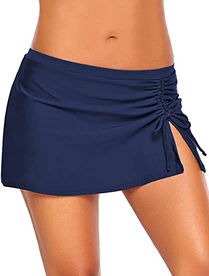 Damen Modische Badeshorts mit seitlichem Raff-Detail Drune