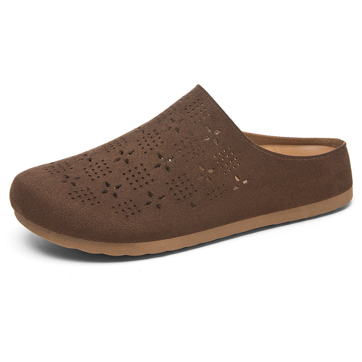 Damen nan Komfort-Mule mit Laserperforation und geformtem Memory-Fußbett Drune