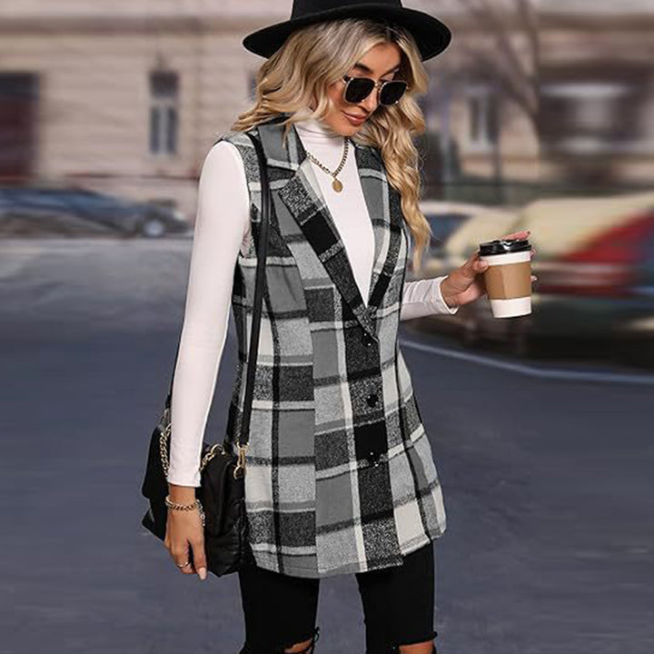 Damen modischer Langblazer Drune
