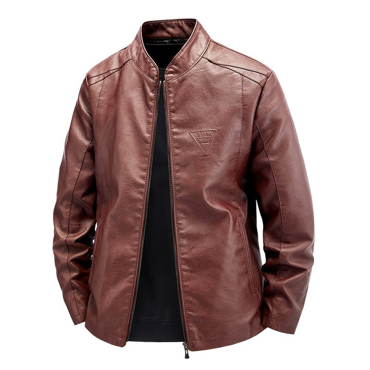 Herren Hochwertige Kunstlederjacke Drune