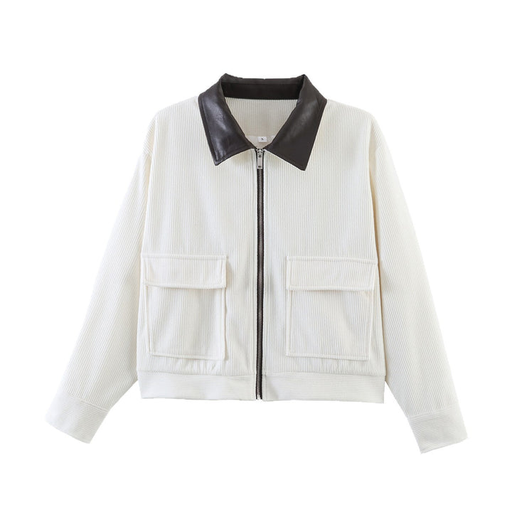 Damen Modische Jacke mit zwei aufgesetzten Taschen