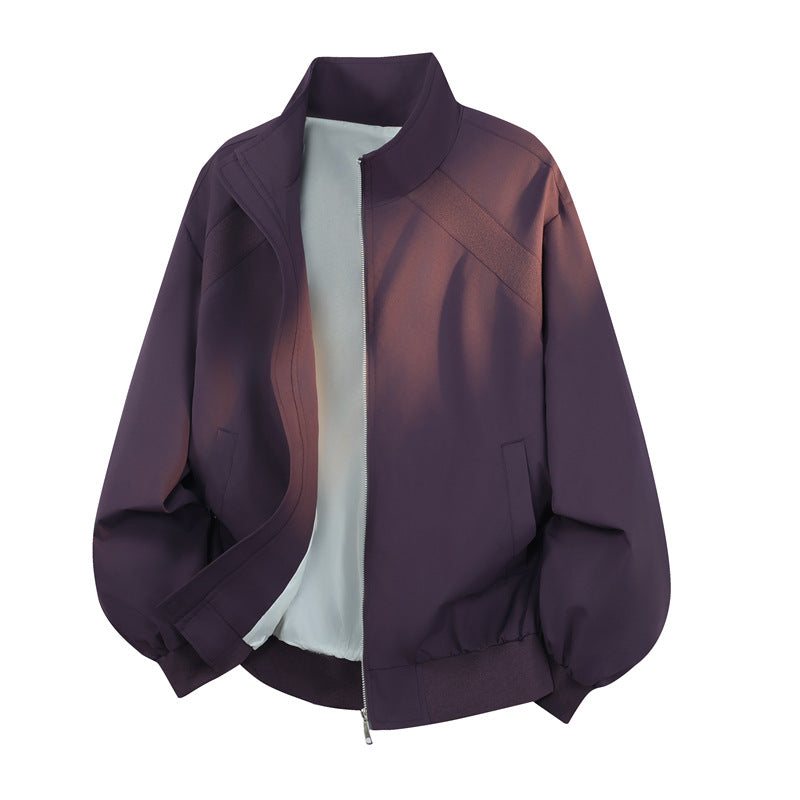 Damen Blouson‑Jacke im Oversize‑Schnitt mit Ballonärmeln, Stehkragen & elastischem Bund Drune