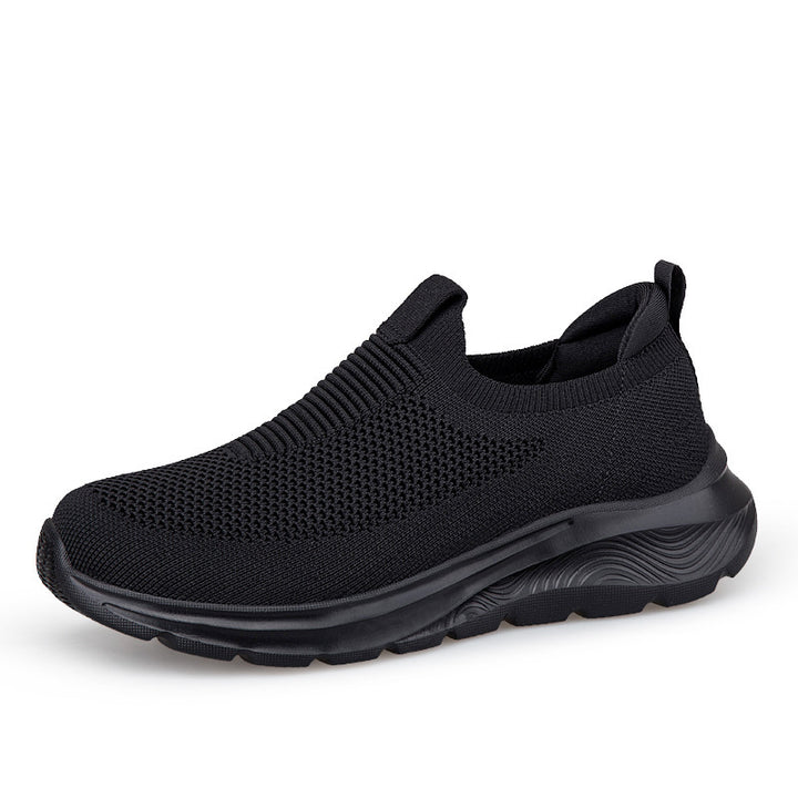 Damen nan nahtloser Strick-Slip-On mit elastischem Einstieg, gepolstertem Komfortfußbett und profiliertem Leichtlaufsohlen-Design Drune