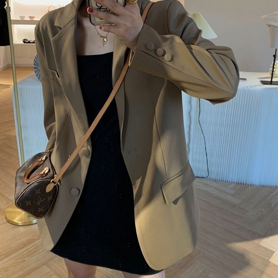 Damen Modischer Oversized-Blazer Drune