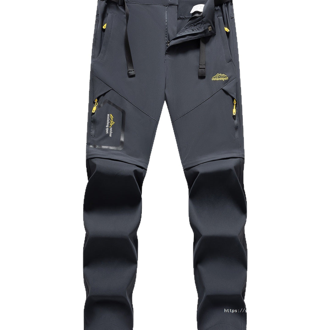 Herren Technische Softshell Zipp‑Wanderhose mit abnehmbaren Beinen und verstellbarem Gürtel Drune