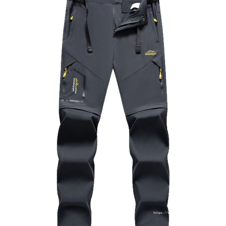 Herren Technische Softshell Zipp‑Wanderhose mit abnehmbaren Beinen und verstellbarem Gürtel Drune