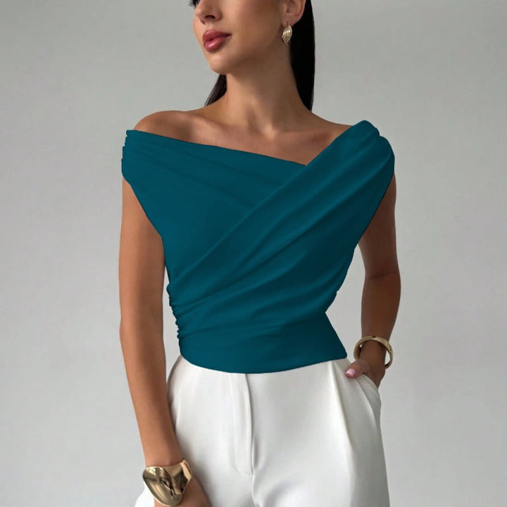 Damen Wickeloberteil mit weichem Stoff und elegantem Design Drune