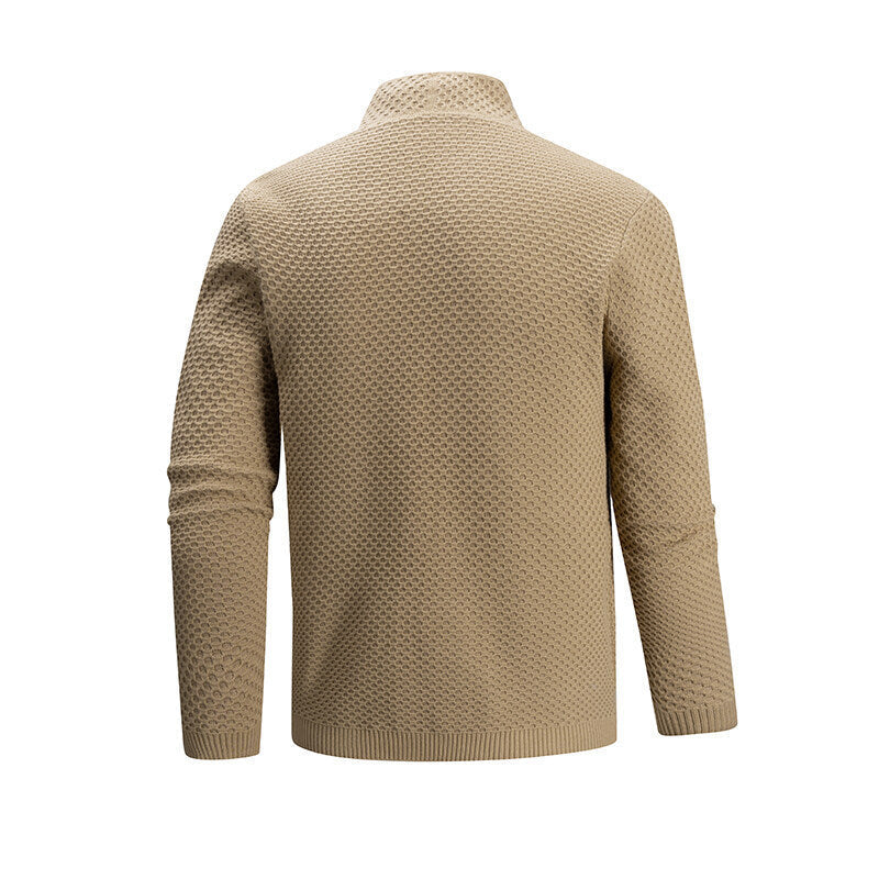Herren Strickjacke mit offenem Kragen Drune