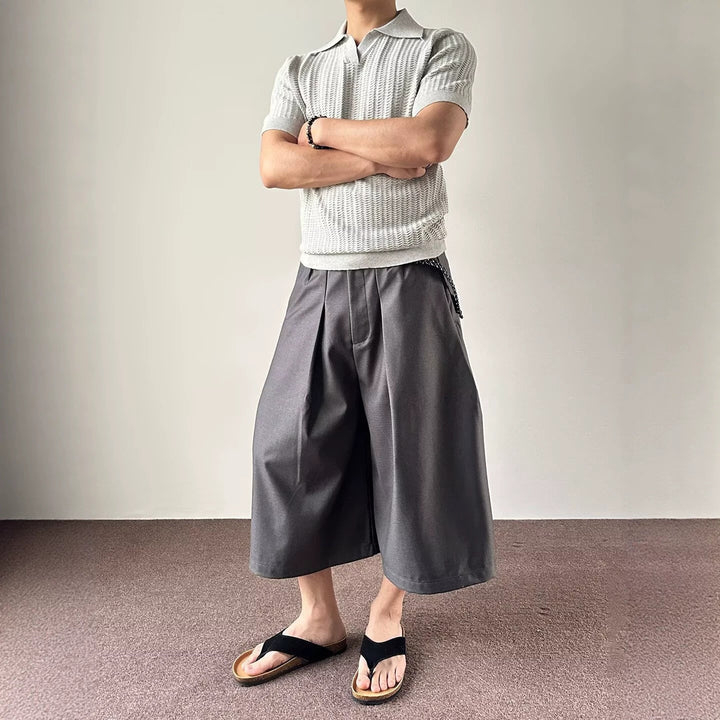 Herren modische Strick-Polo mit Grafiken Drune