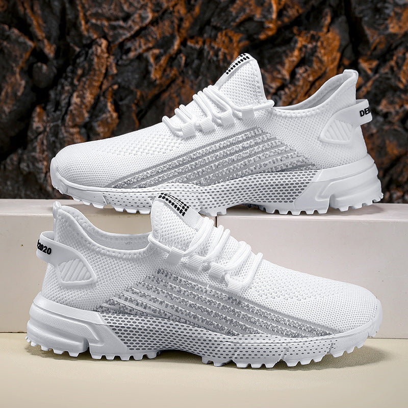 Herren nan atmungsaktive Stricksneaker mit profilierter Laufsohle und gepolsterter Fersenmanschette Drune