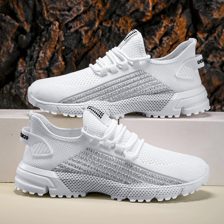 Herren nan atmungsaktive Stricksneaker mit profilierter Laufsohle und gepolsterter Fersenmanschette Drune