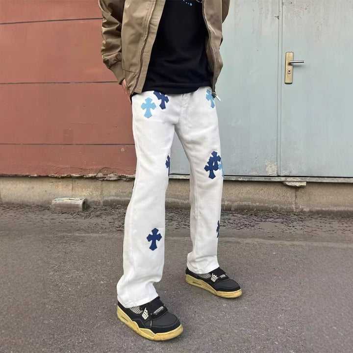 Herren Weitgeschnittene Custom Denim-Jeans Drune