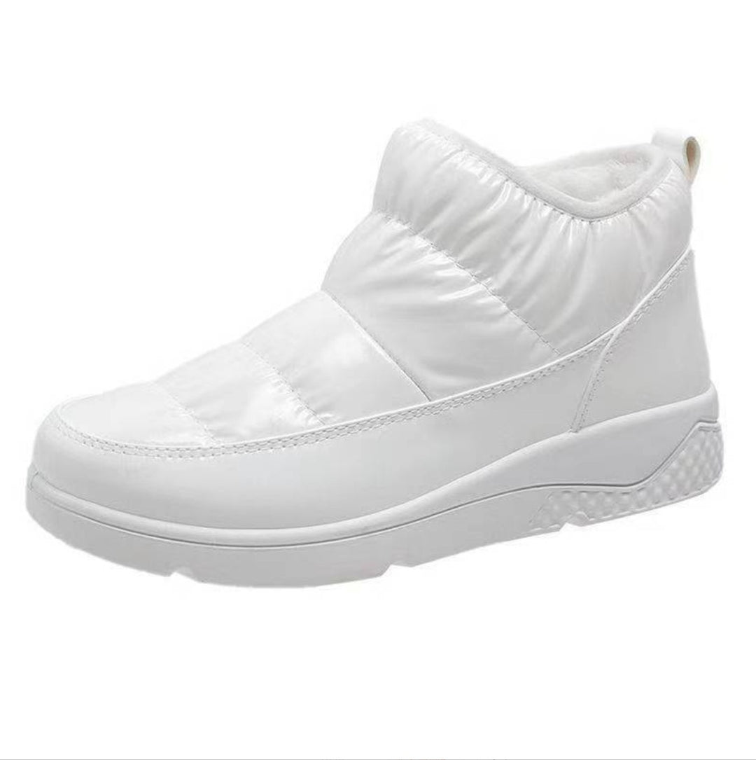 Damen nan gesteppte Winter-Sneaker-Boots mit Thermofutter, elastischem Schaft und rutschfester Profilsohle Drune