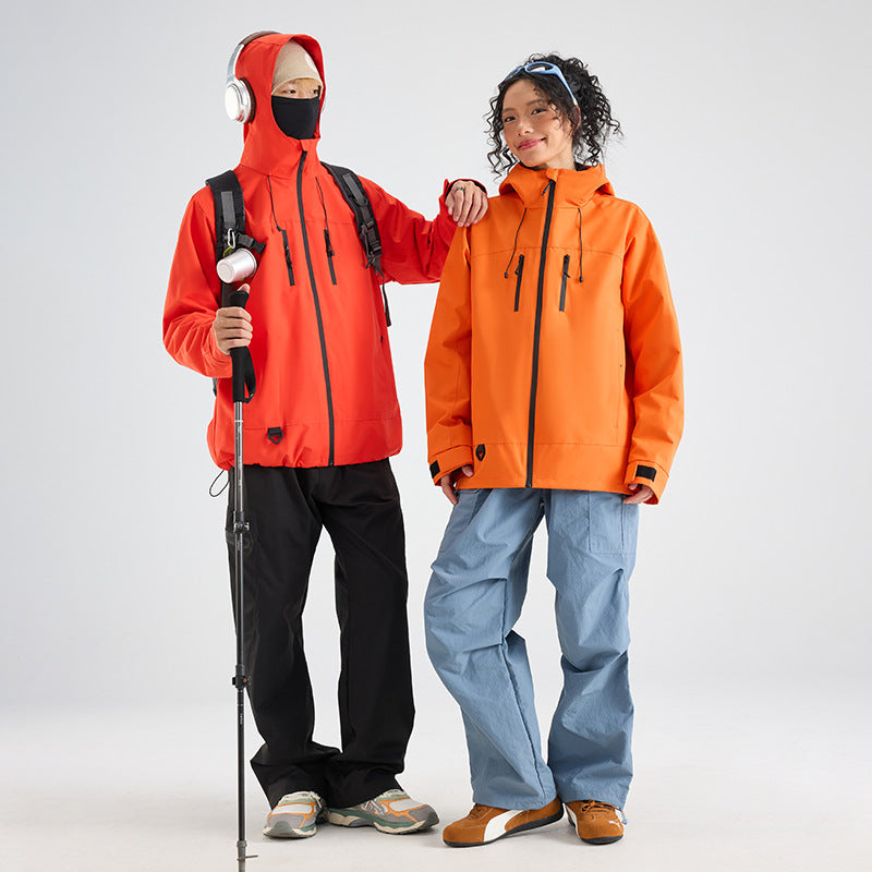 Herren Ultraleichte Allwetter-Softshelljacke mit hoher Sturmblende, 4‑Wege‑Stretch und verdeckten Brusttaschen Drune