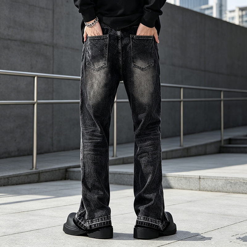 Herren Casual Straight Leg Jeans Drune