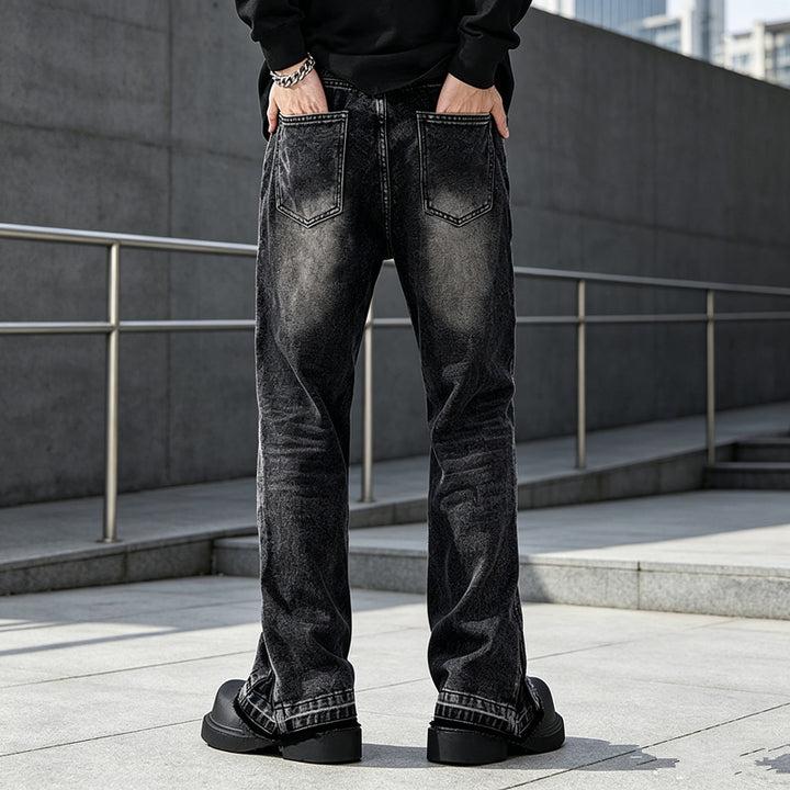 Herren Casual Straight Leg Jeans Drune