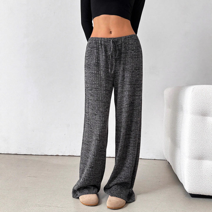 Damen bequeme Relaxhose mit weichem Material und elastischem Bund Drune