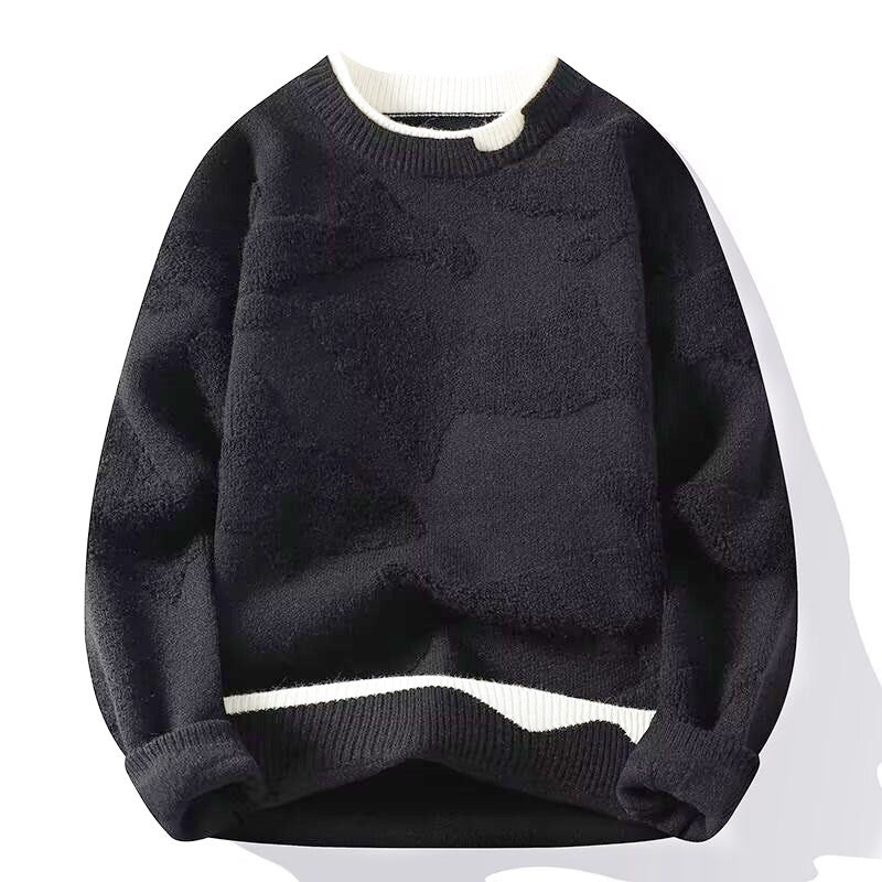 Damen Sportlicher Grobstrickpullover Drune