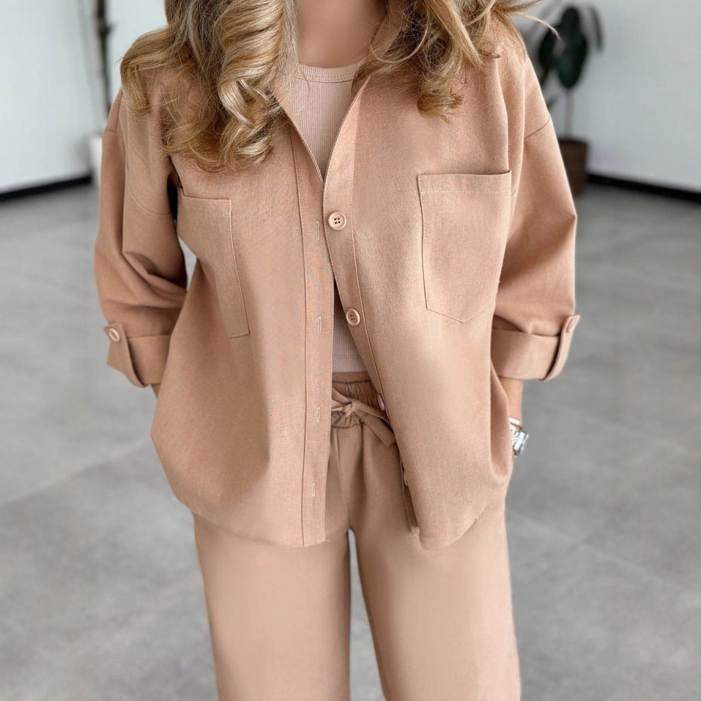 Damen lässige Hemd-Bluse Drune