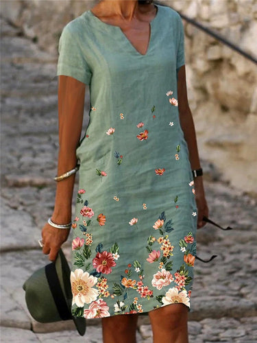 Drune | Schickes Country Style Mini Kleid mit Blumen