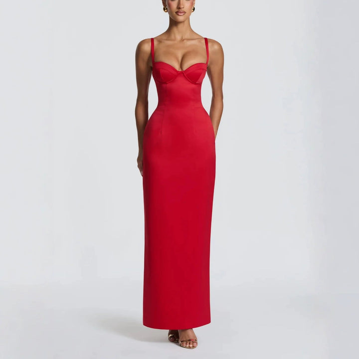 Damen Elegantes Ballkleid mit figurformendem Design Drune