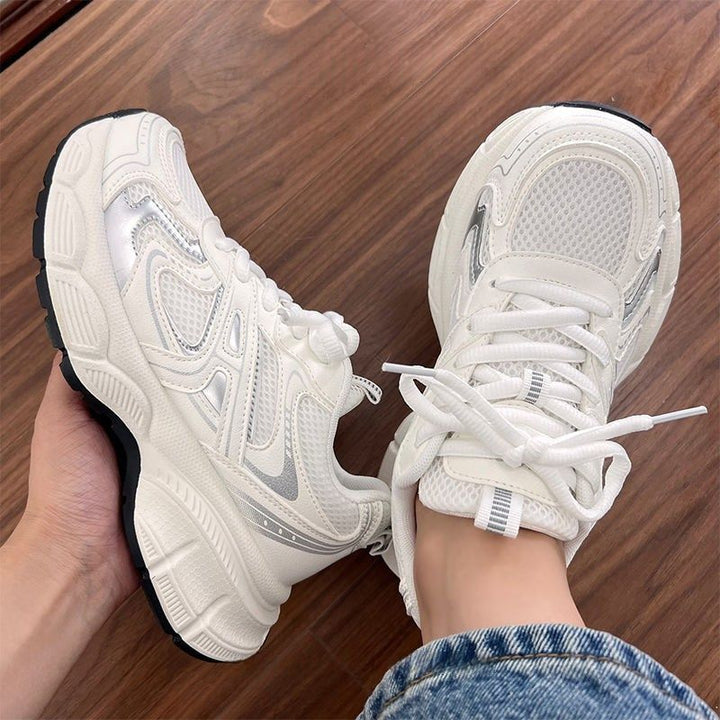 Damen Sportliche Sneakers mit atmungsaktivem Obermaterial und dämpfender Sohle Drune