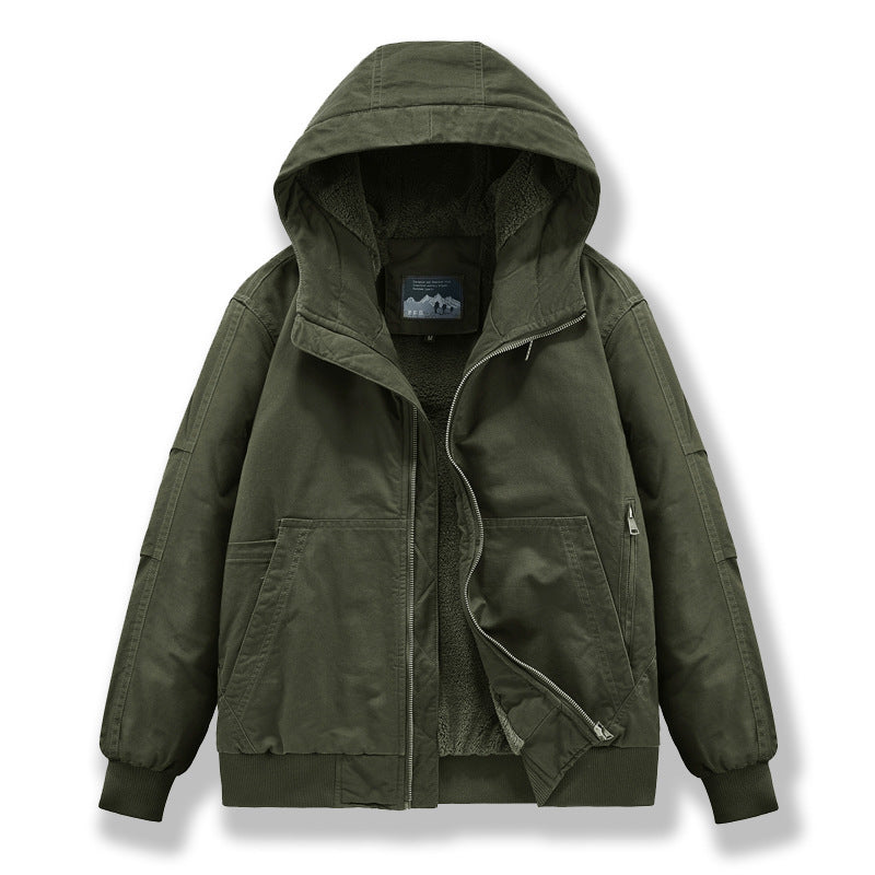 Herren Technische Bomberjacke mit Kapuze Drune