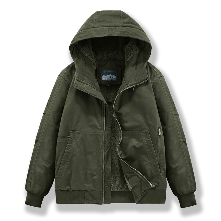 Herren Technische Bomberjacke mit Kapuze Drune