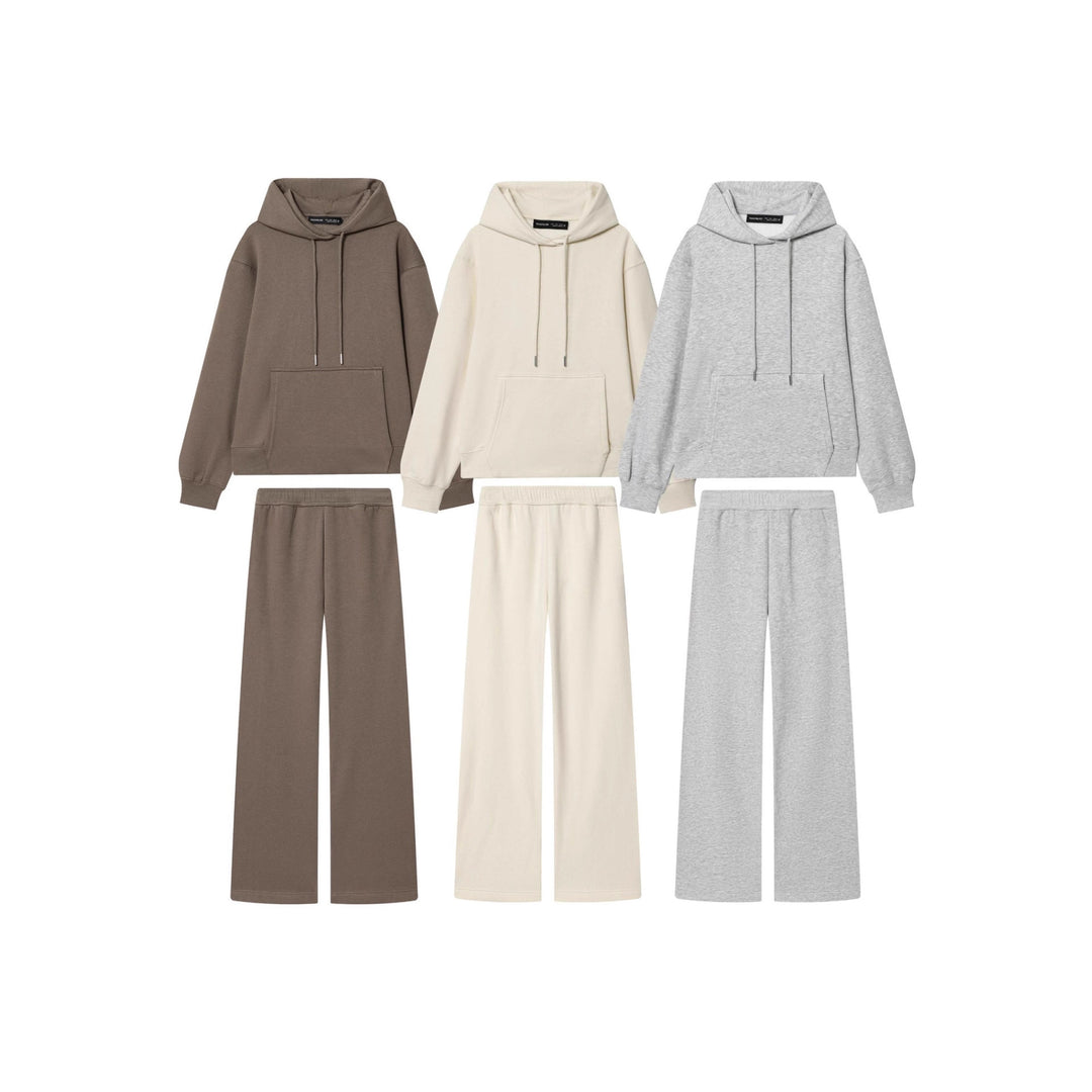 Damen nan Lounge‑Set mit Oversize Hoodie und weitem Sweatpant‑Hose Drune