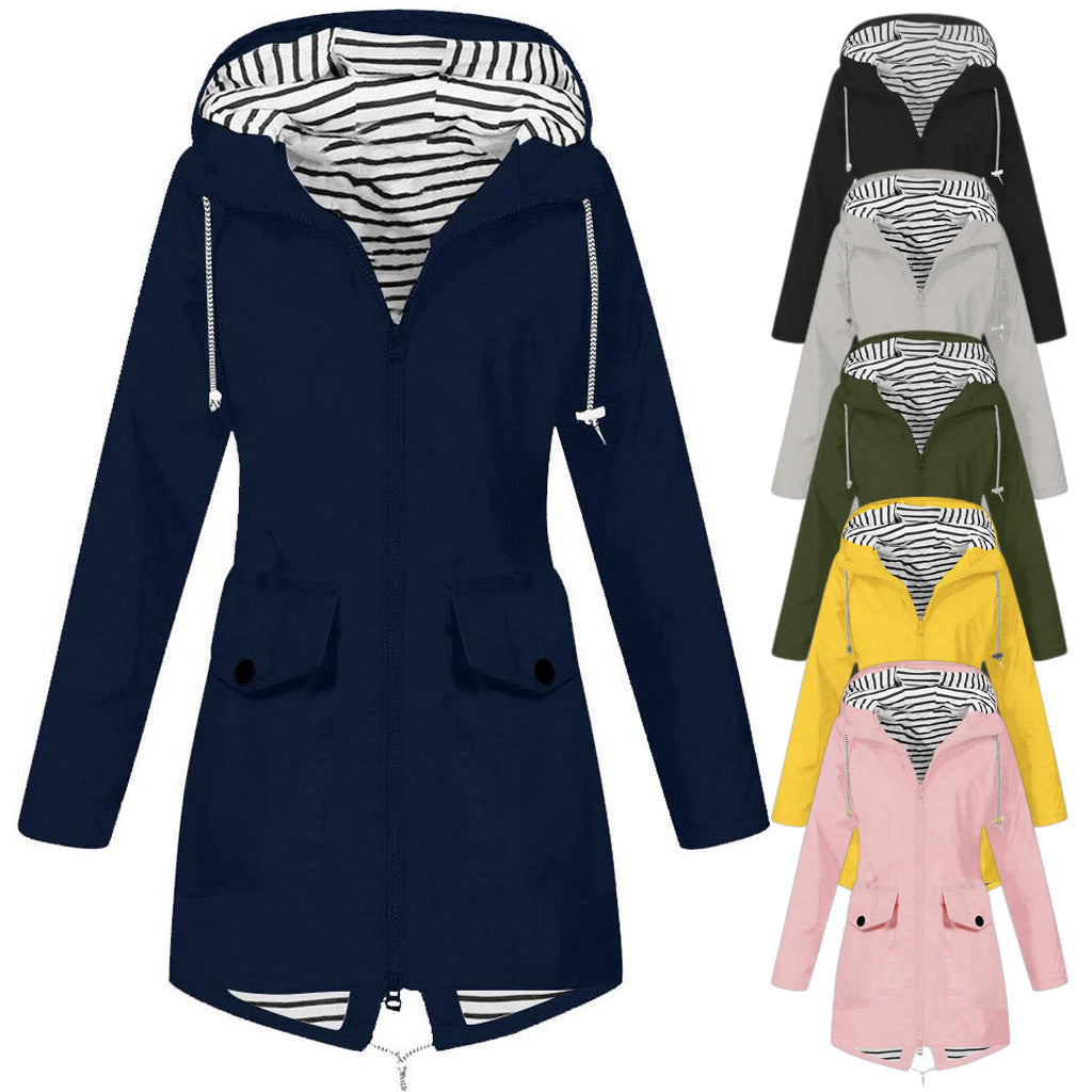 Damen Funktionsjacke mit verstellbarer Kapuze und praktischen Taschen Drune