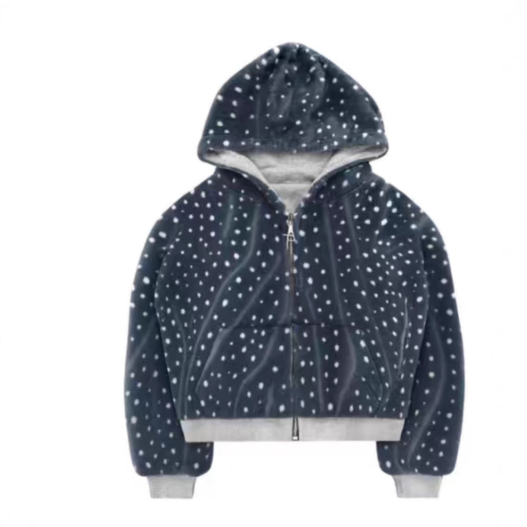 Damen Kapuzenjacke mit trendigem Farbverlauf und praktischem Reißverschluss Drune
