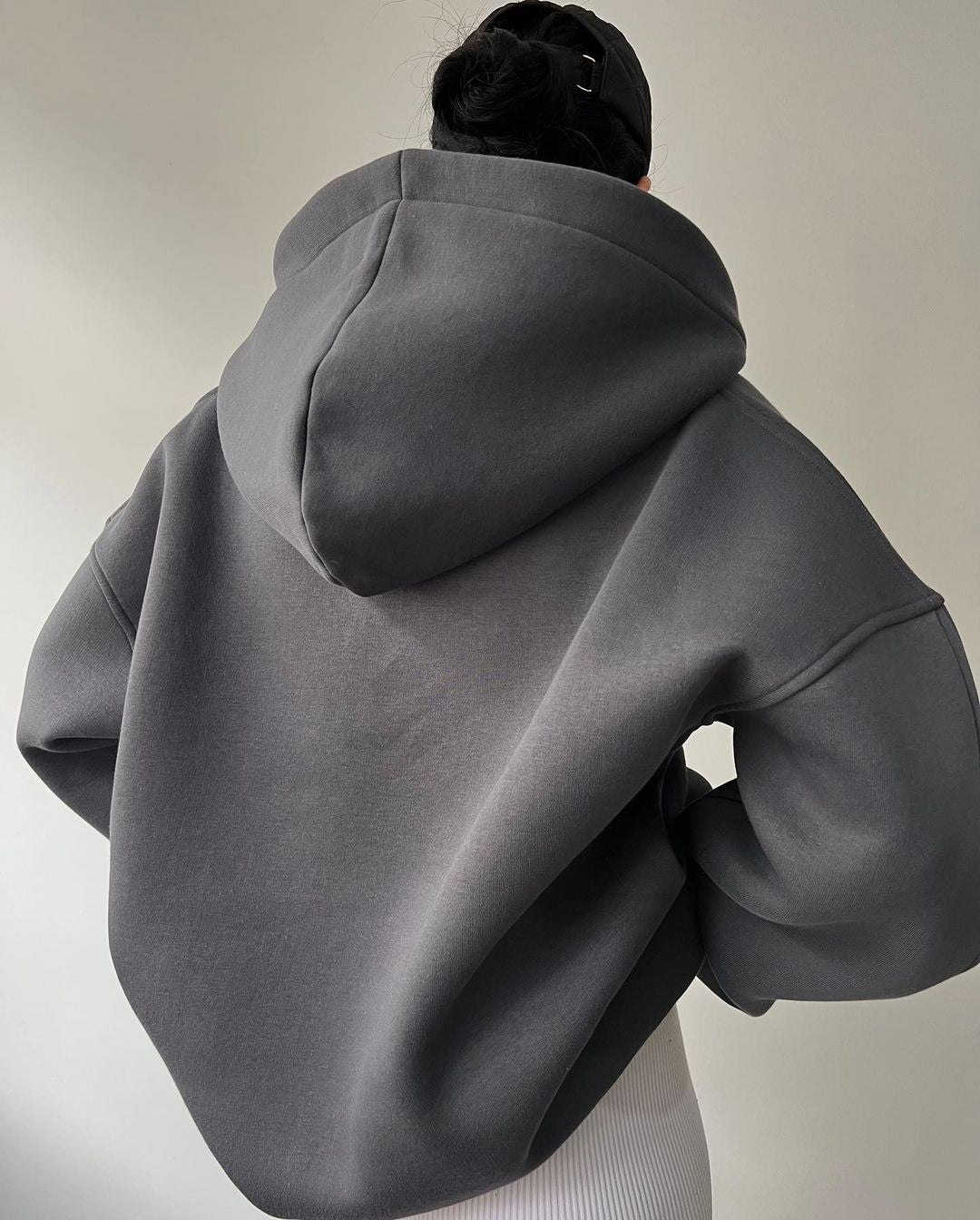Damen Oversized Kapuzenpullover Drune