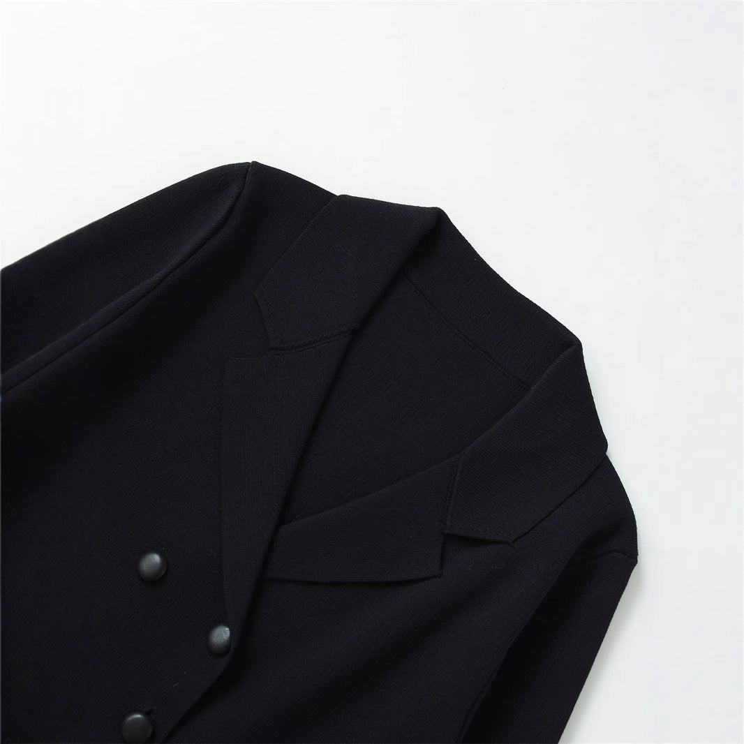 Damen elegante Blazerjacke im modernen Design mit doppelter Knopfleiste Drune