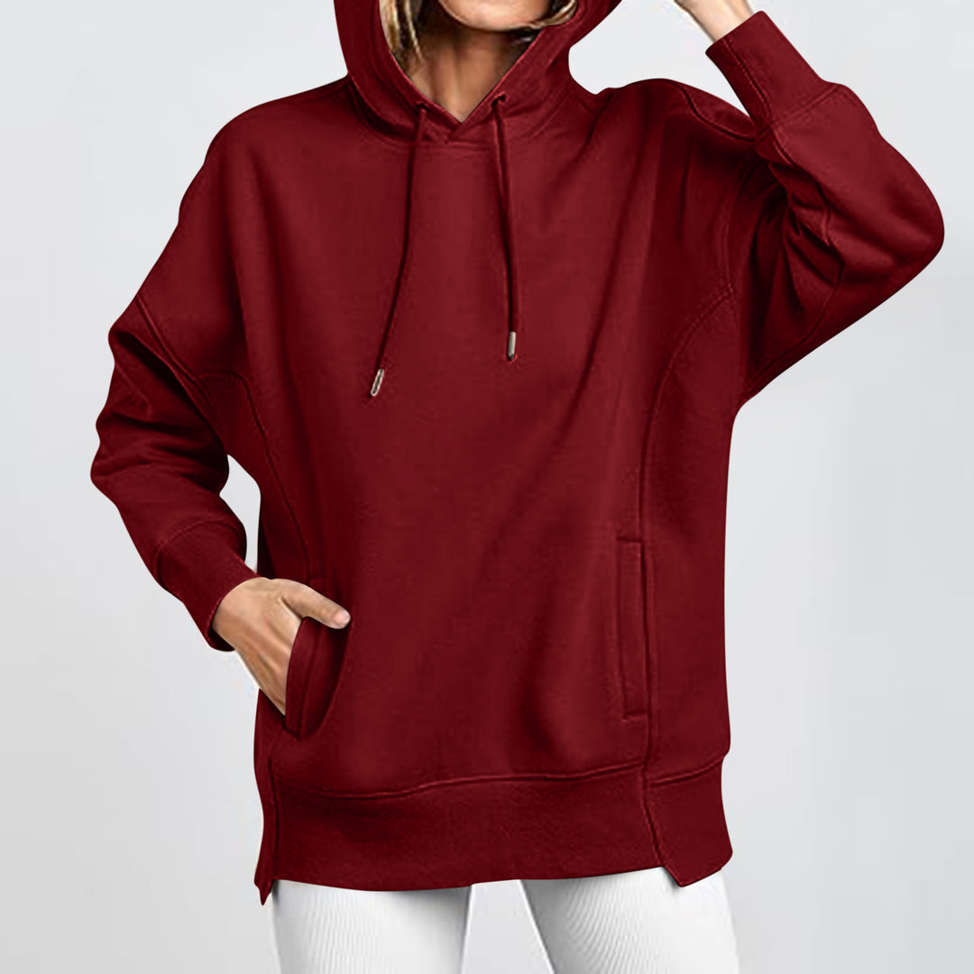 Damen Oversized Kapuzenpullover mit Taschen und Kängurustil Drune