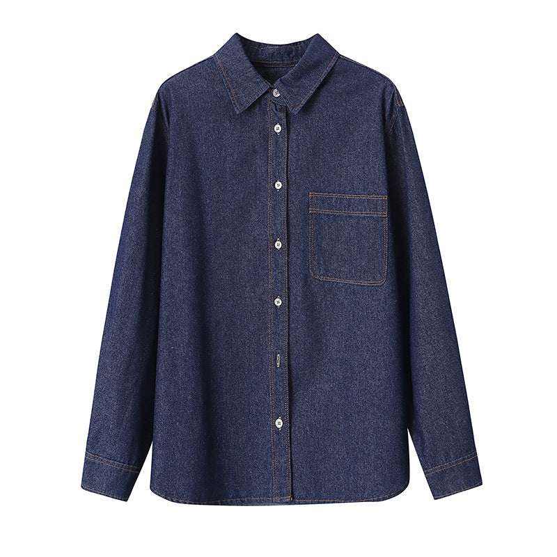 Damen lässige Denim-Überjacke Drune